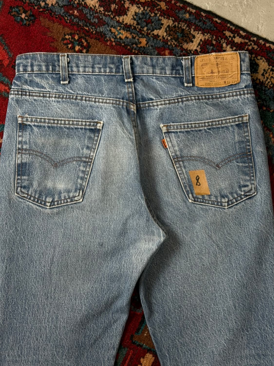 80's USA Made 빈티지 리바이스 517 오렌지탭 체인스티치 상품이미지6