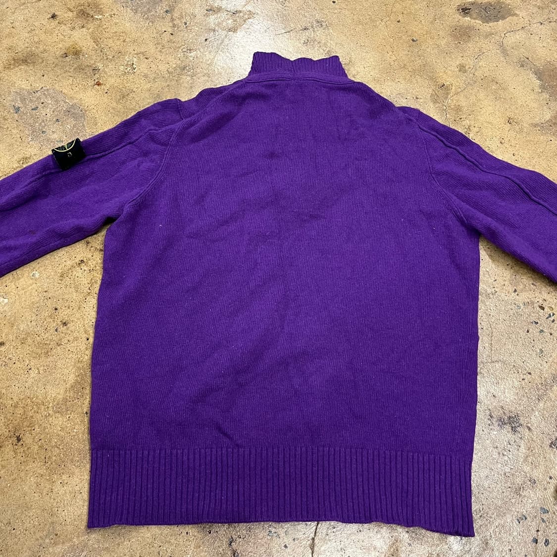 [정품/XXXL] 스톤아일랜드 하프집업 버튼 니트 퍼플 b10 상품이미지4