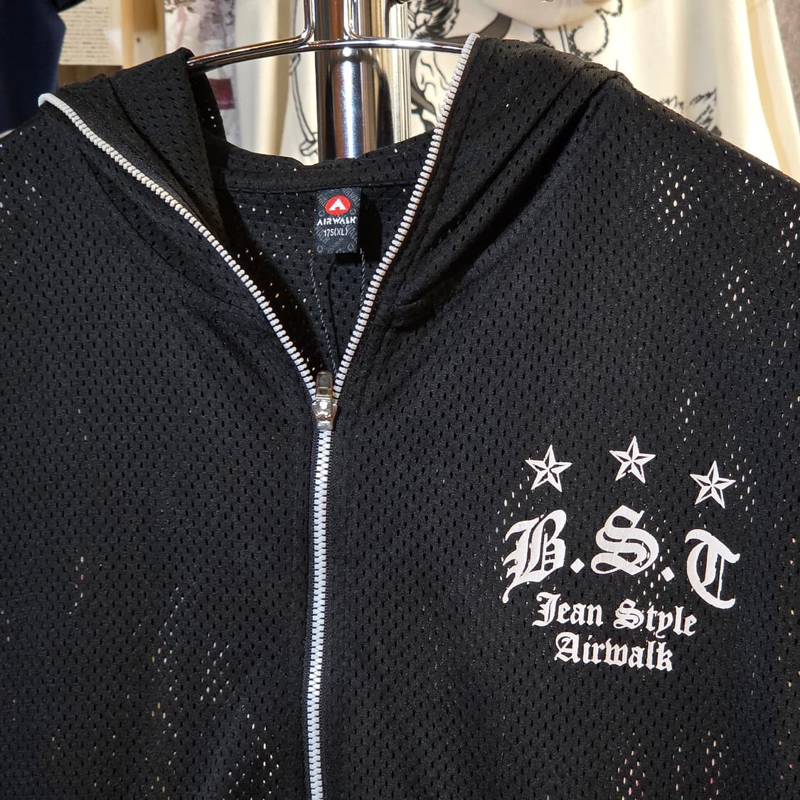 에어워크 메쉬 레터링 후드집업 상품이미지3