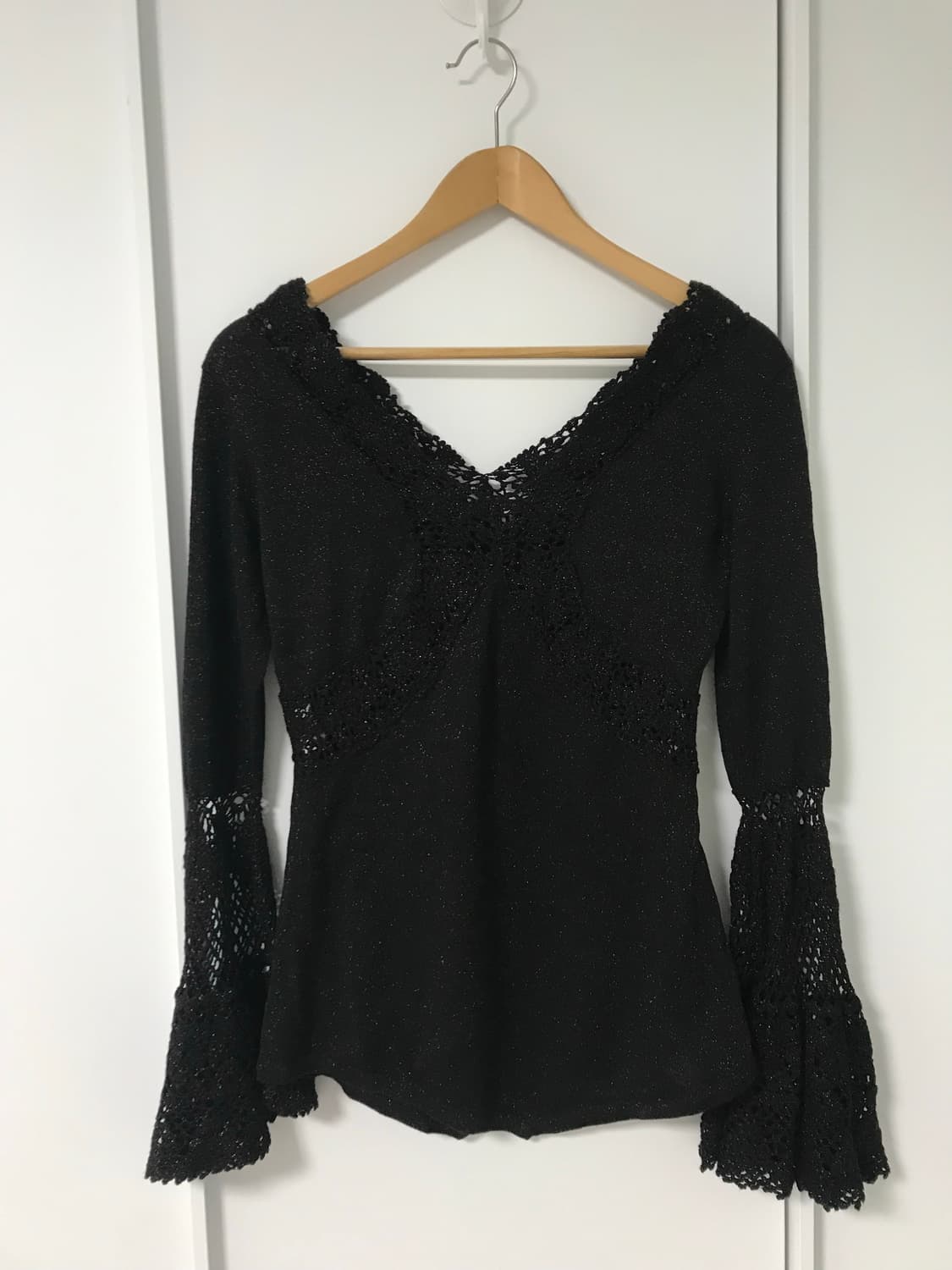 vintage pearl lace top (black color) 상품이미지8