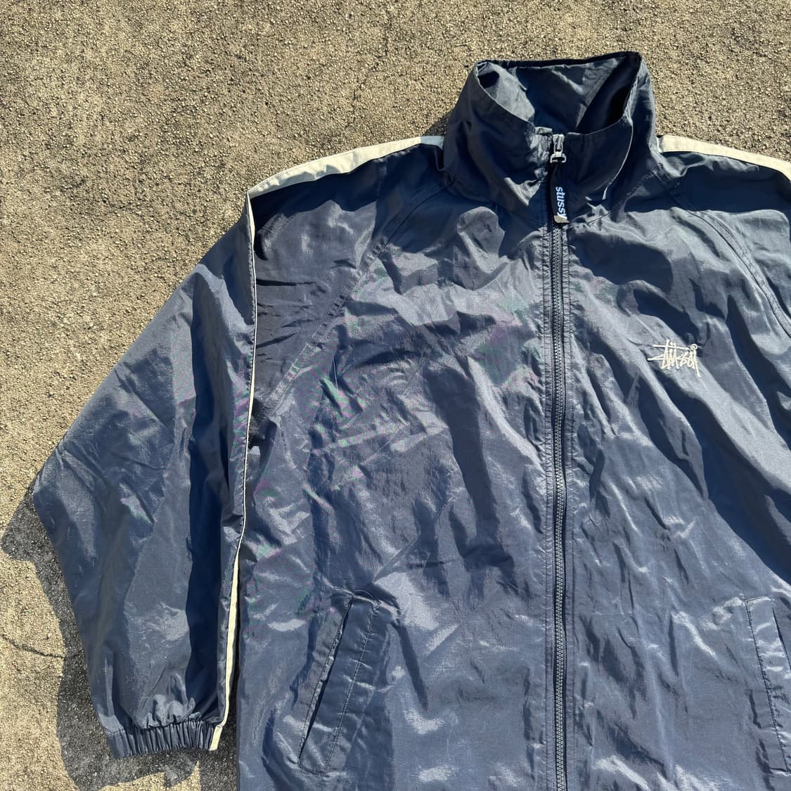 [L] 00s Stussy 스투시 나일론 바람막이 자켓 상품이미지3