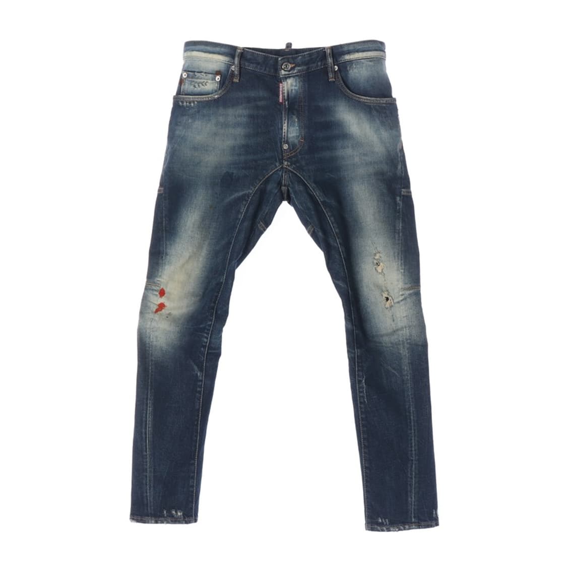 디스퀘어드2 타이디 바이커 진 페인팅 데미지 워싱 48 상품이미지1