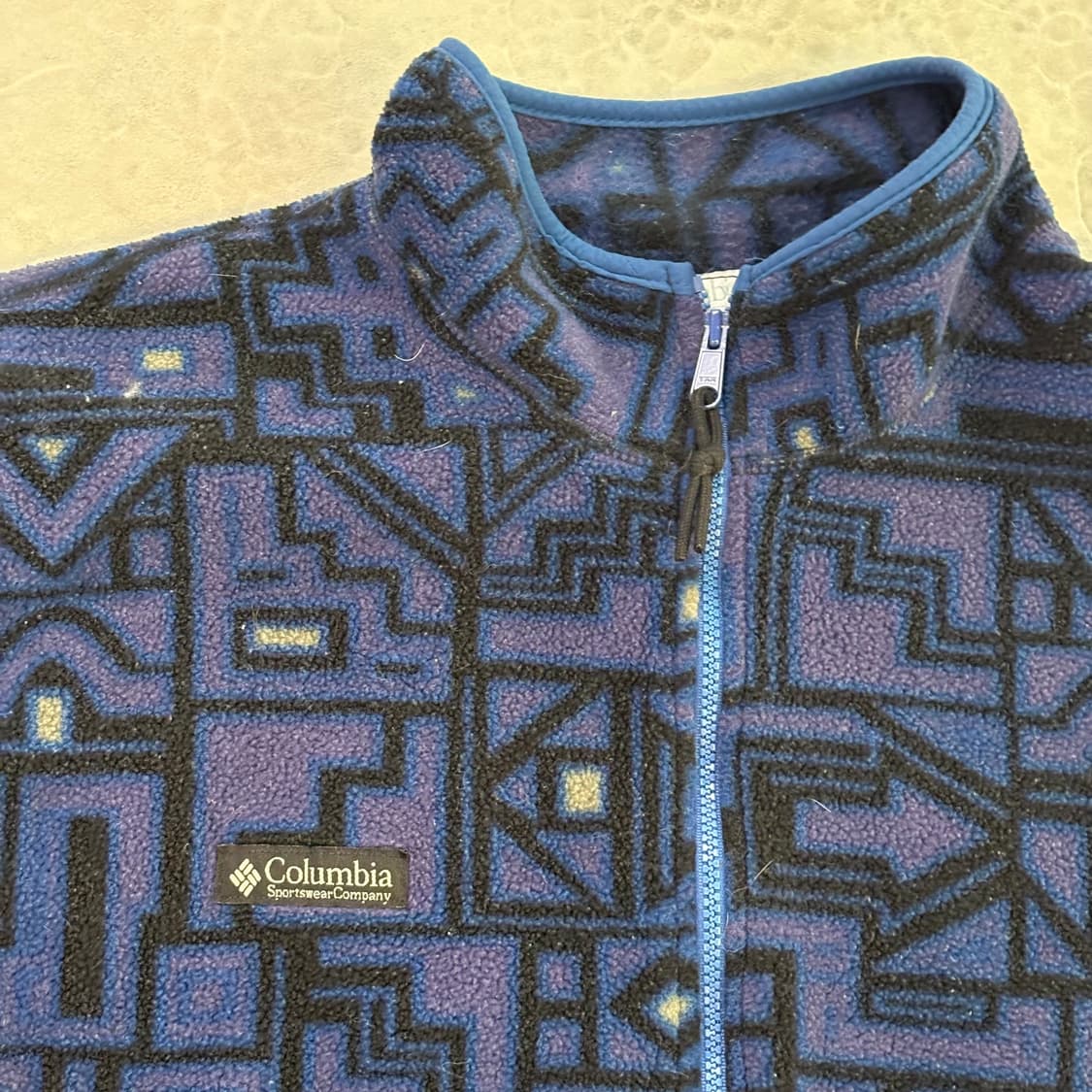 90s 🇺🇸 USA 콜롬비아 플리스 후리스 아즈텍 콜럼비아 상품이미지2