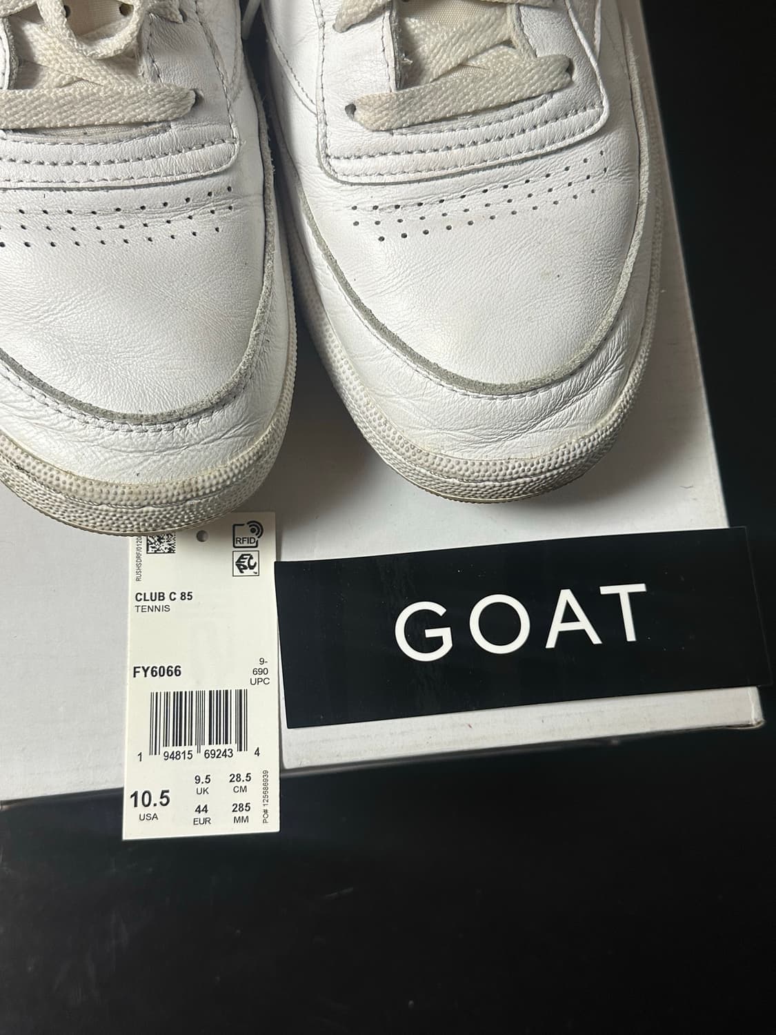 리복 자운드 클럽c og 화이트 검 285  상품이미지2