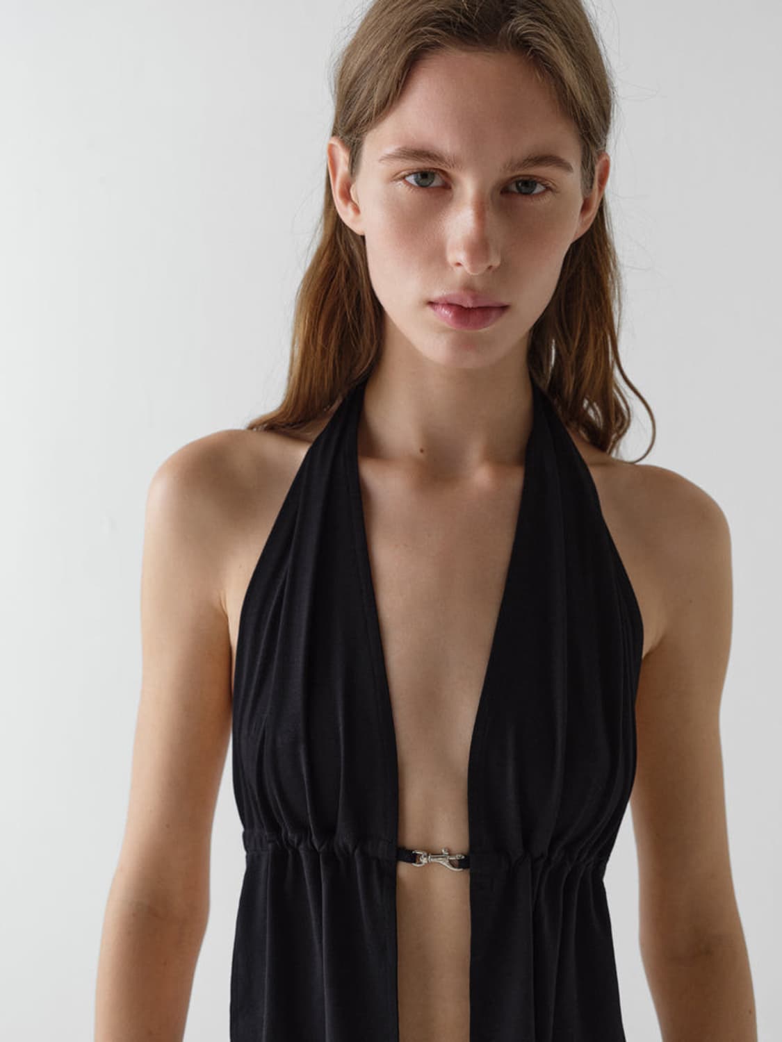 [S]기마구아스 Mia 버클 홀터넥 탑/블랙 상품이미지5