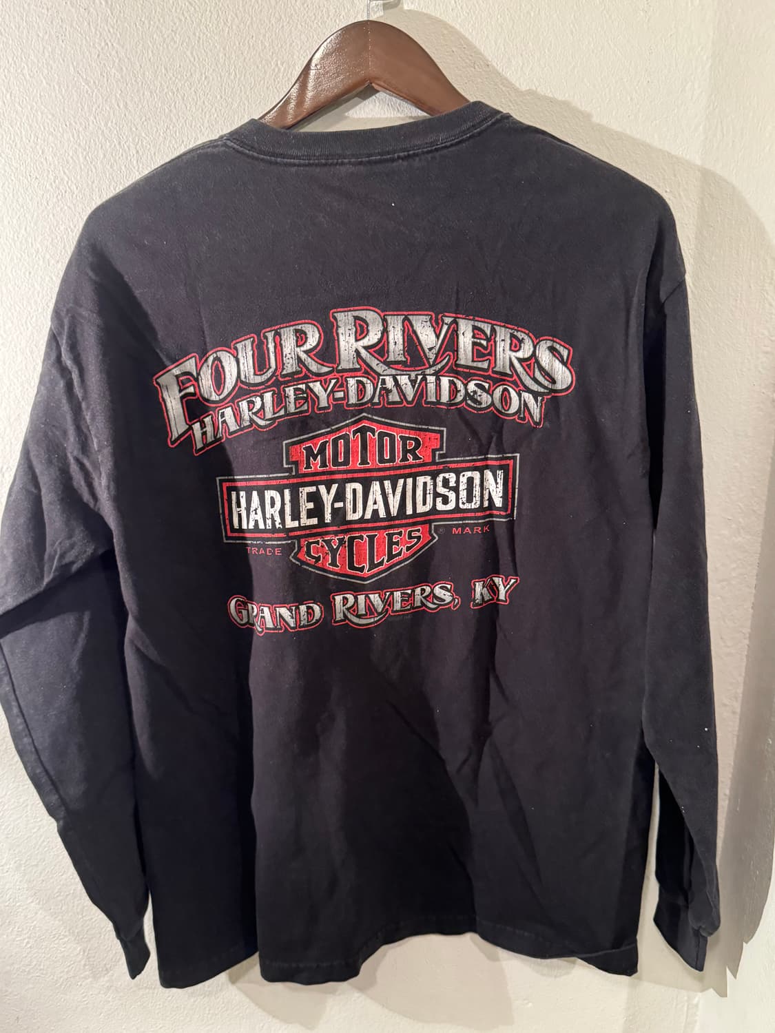 90년대 할리데이비슨 불꽃 롱슬리브 상품이미지2