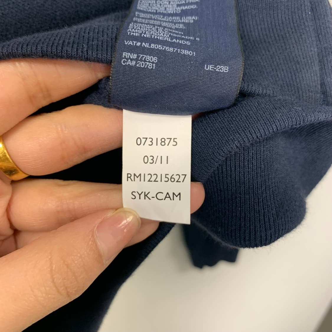 타미힐피거 스펠아웃 네이비 후드집업 상품이미지5