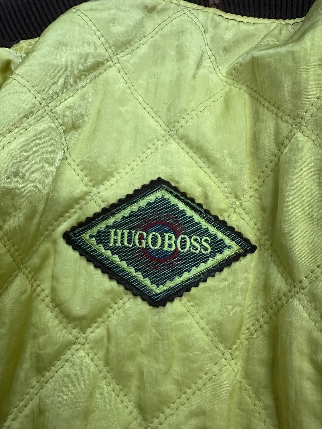 80s  HUGO BOSS 브라운 레더 자켓 50 상품이미지9