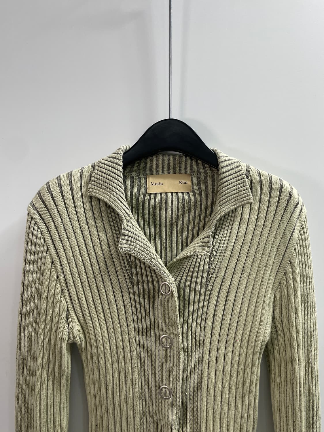 마뗑킴 골지 오픈카라 니트 가디건 (on.614) 상품이미지2