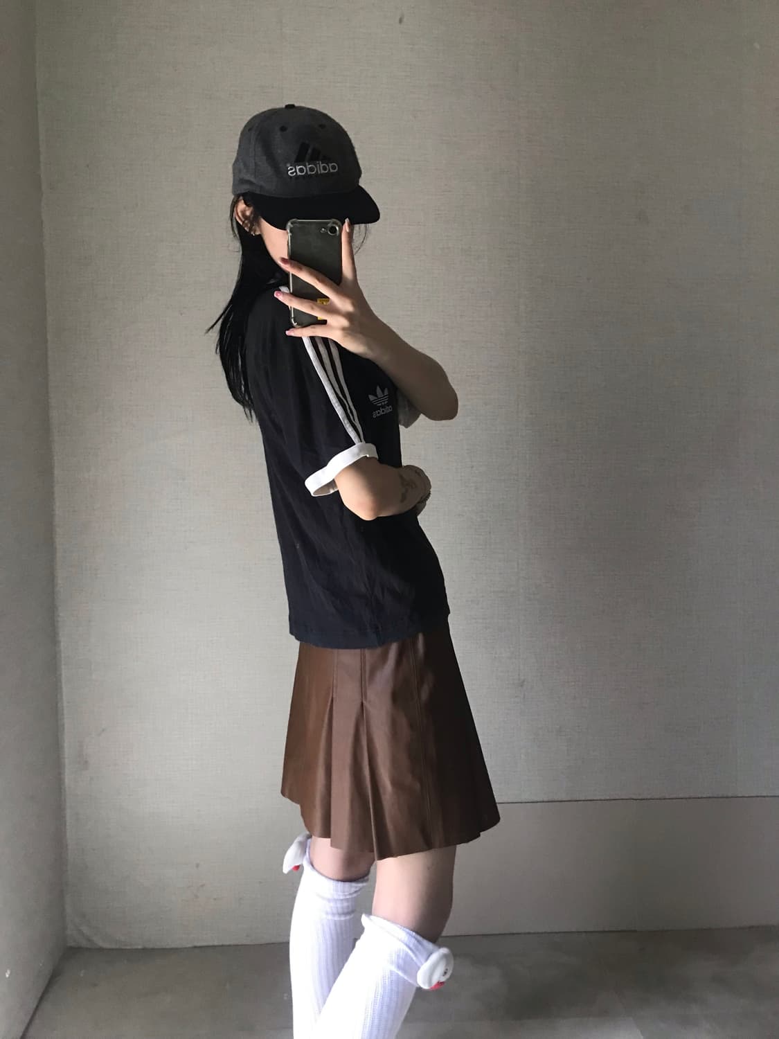 아디다스 검흰 링거티셔츠 상품이미지3