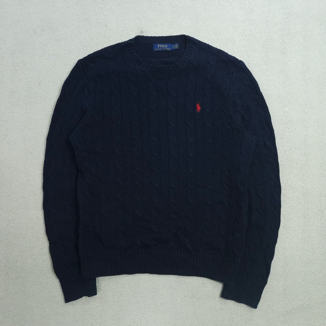 폴로 랄프 로렌 신형 케이블 니트 M 네이비 상품이미지1