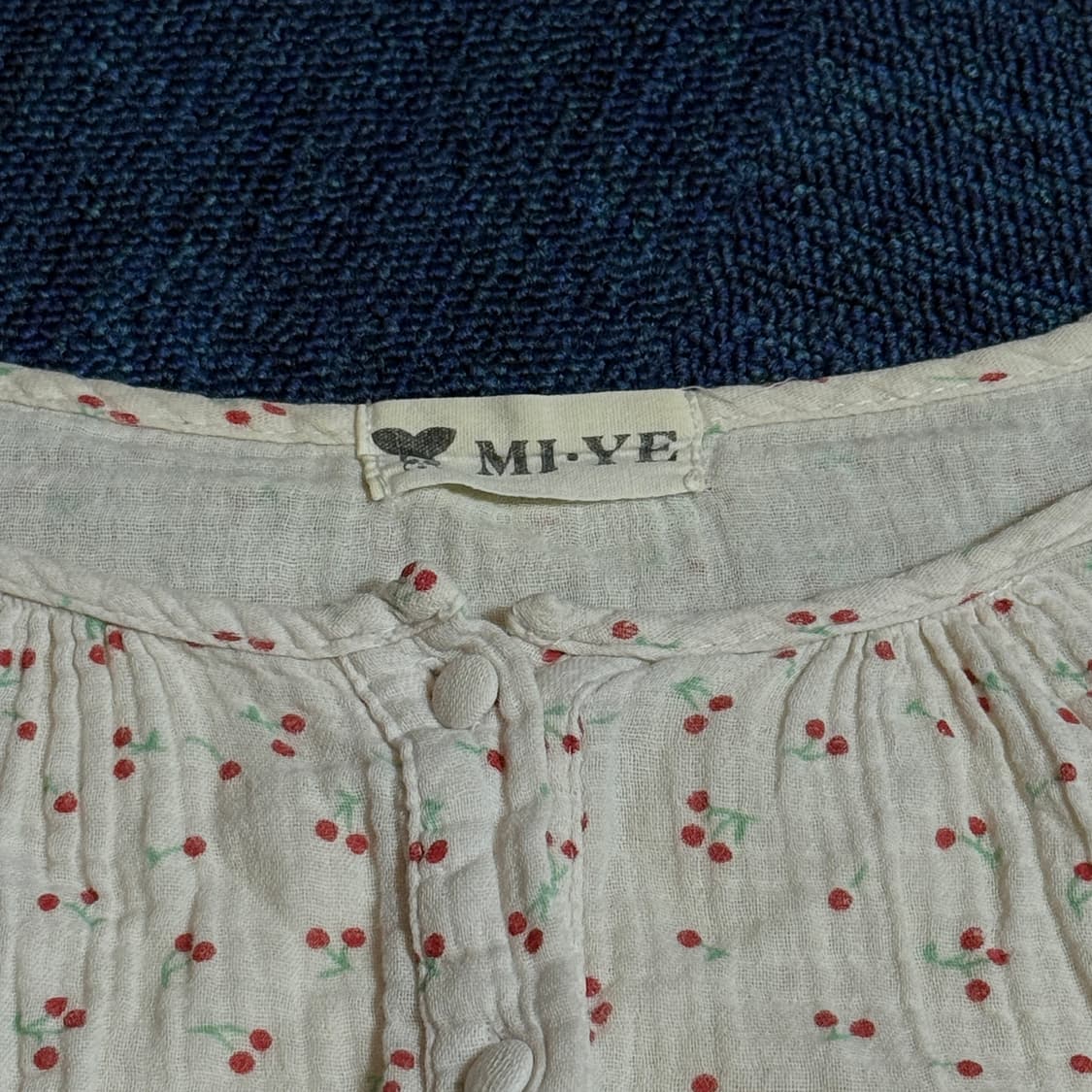 빈티지 모리걸 체리 블라우스 상품이미지4