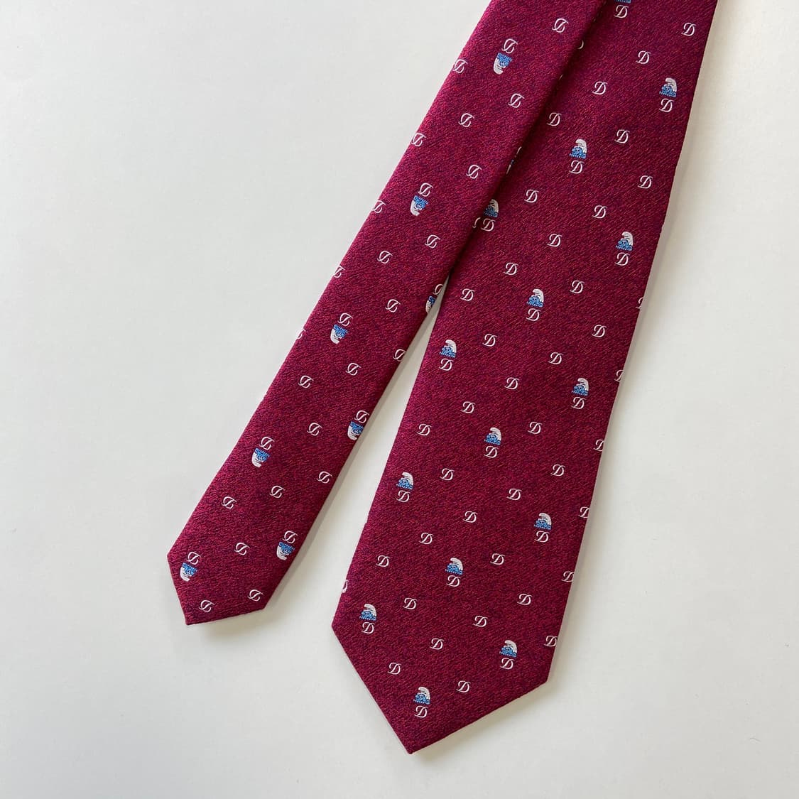 듀퐁 (Dupont) 명품 정품 스머프 넥타이 상품이미지2