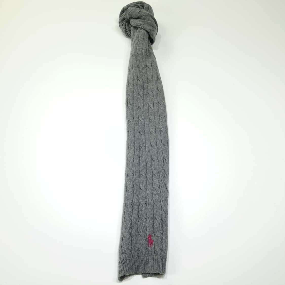 MX402 폴로 코튼/울 케이블 니트 머플러 상품이미지5