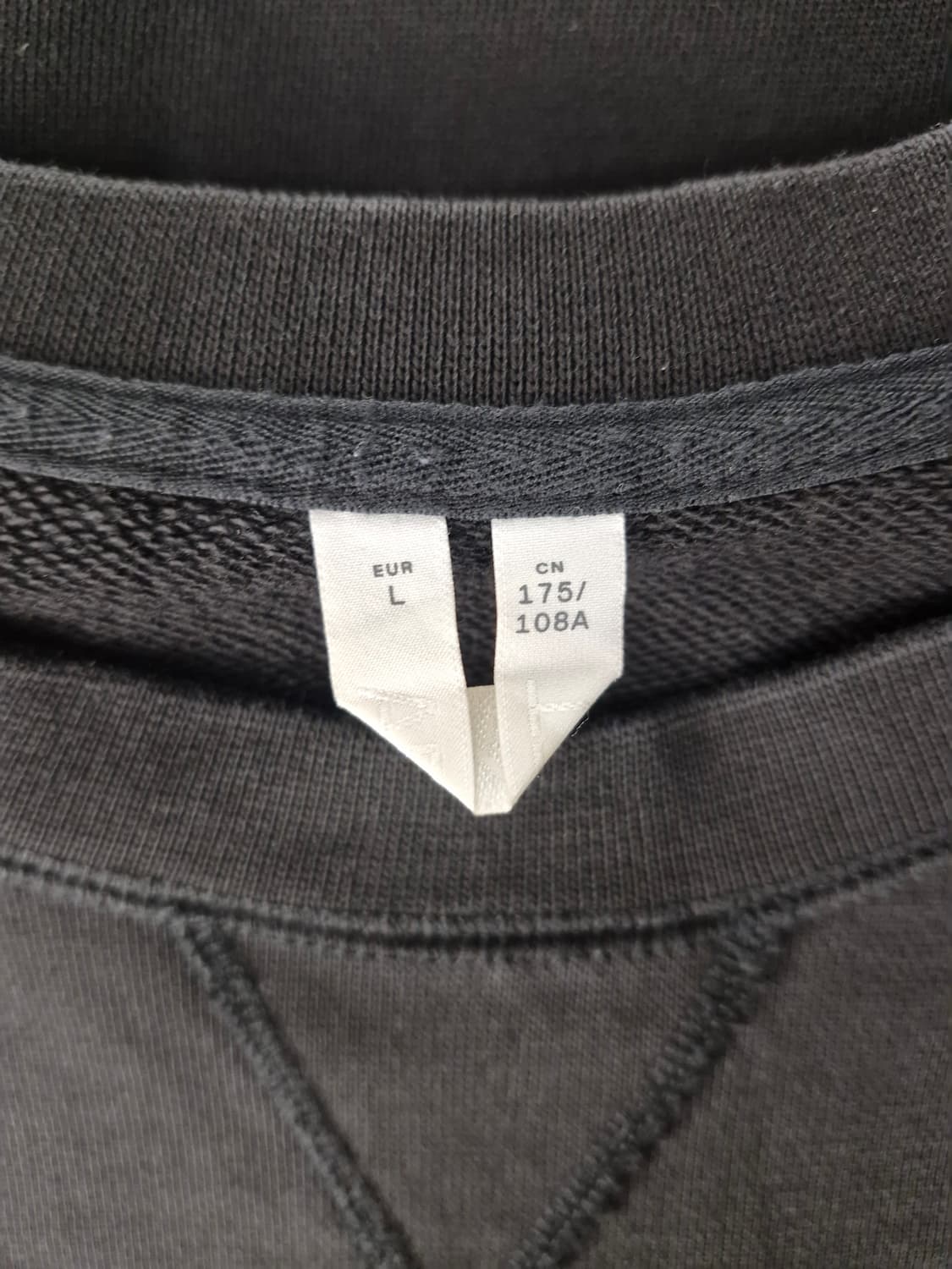 아르켓 ARKET 맨투맨 블랙_L 상품이미지5