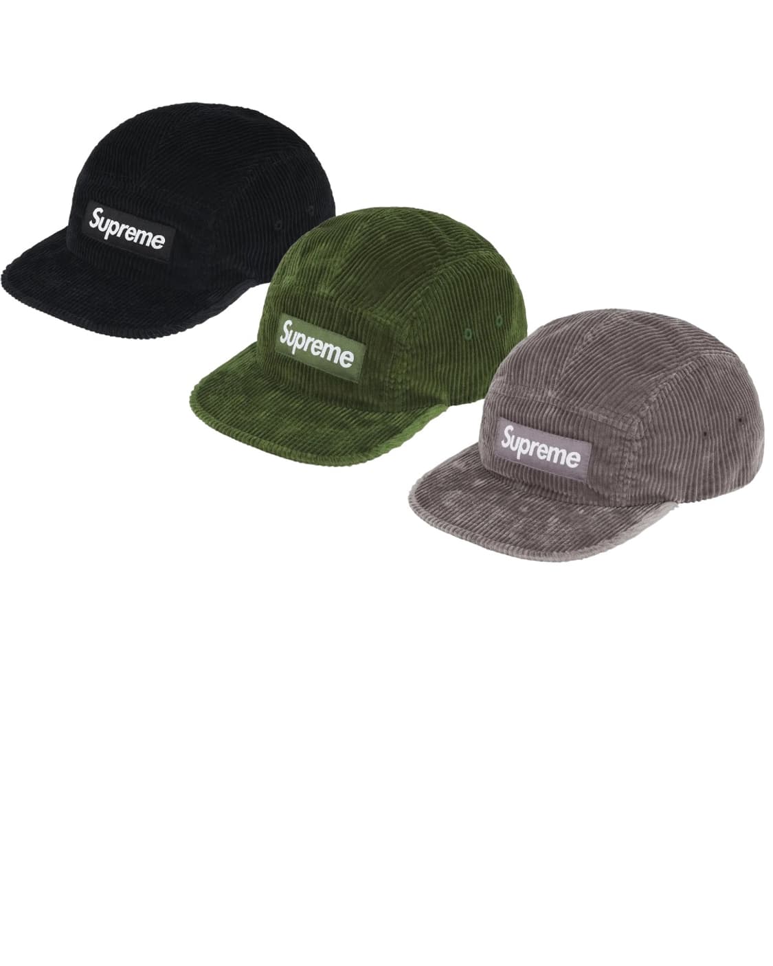 (새상품 국내매장판) 슈프림 코듀로이 캠프캡 (3컬러) 상품이미지1