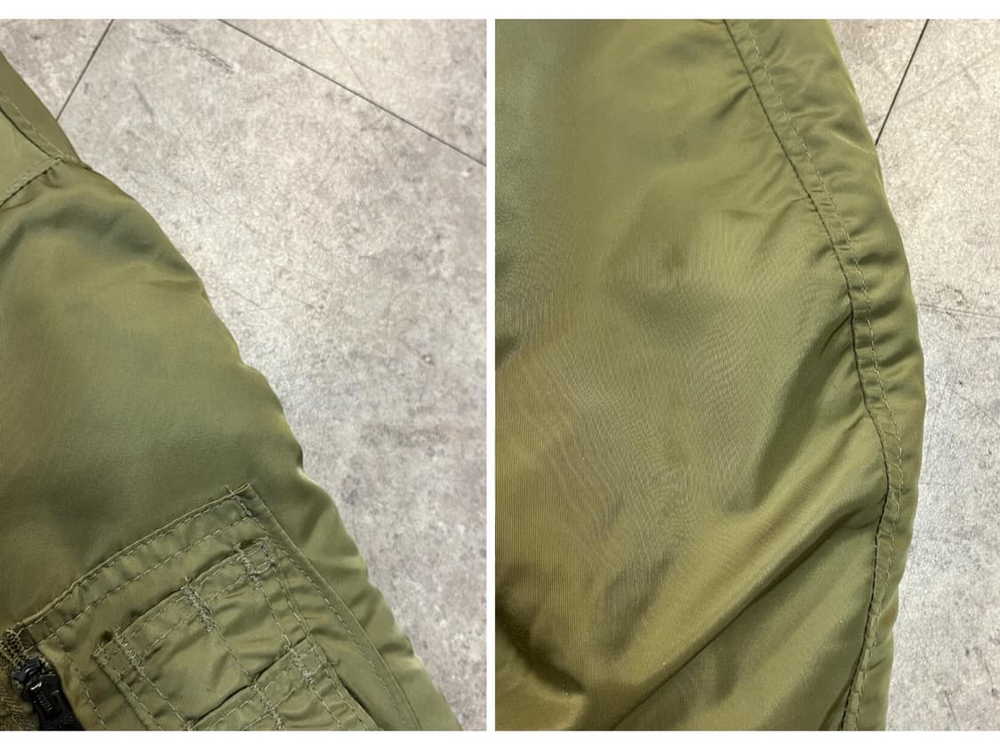 오리지날 90's usa MA1 울파일 항공자켓 S #csz1992 상품이미지8