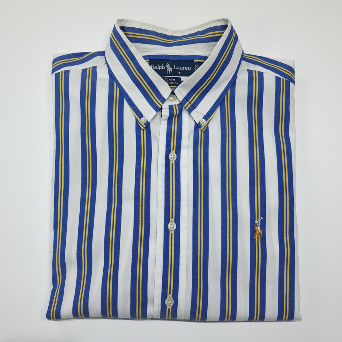 CK039 XL 폴로 90s 홍콩판 올드스쿨 스트라이프 셔츠 상품이미지7