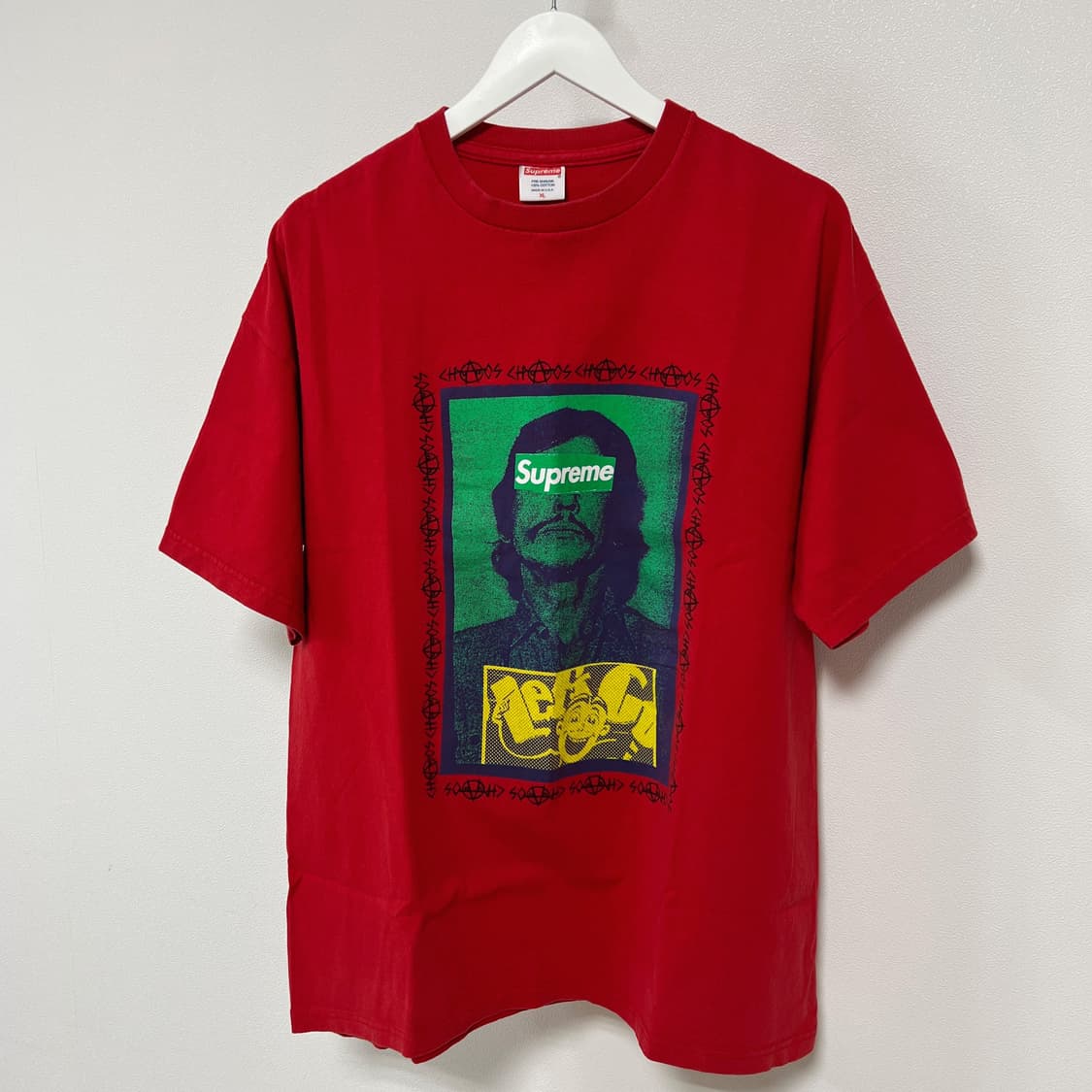 슈프림 08AW Charles Bronson 티셔츠 레드 상품이미지2