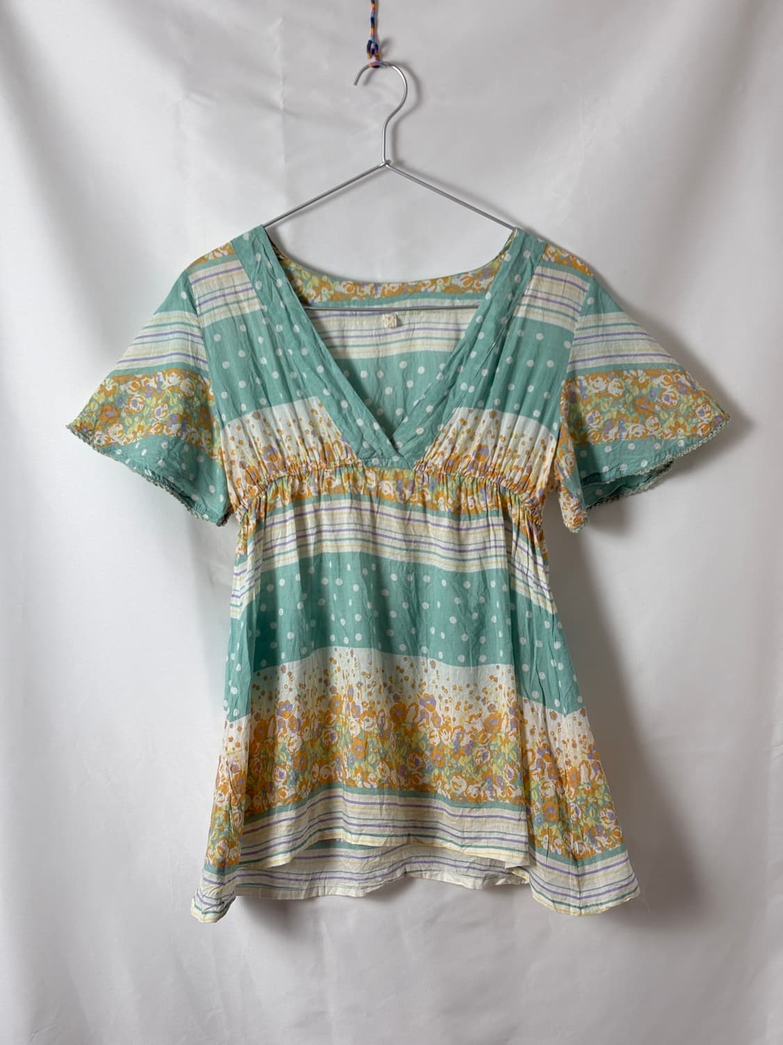 페어리테일 믹스 패턴 블라우스 상품이미지7