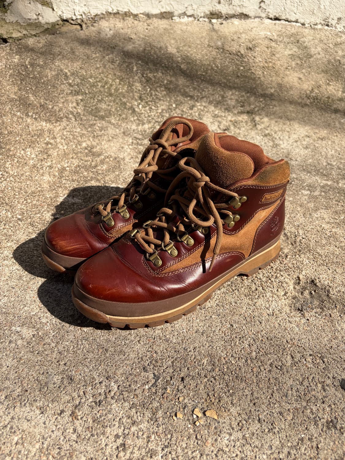 275) Timberland 브라운 워터프루프 레더 하이커 부츠 상품이미지1