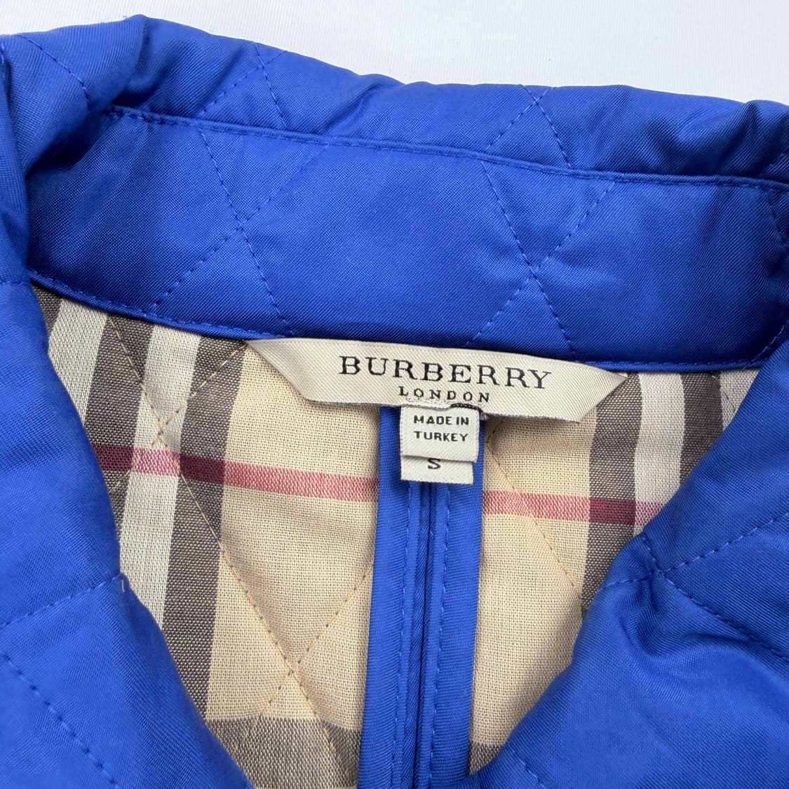 버버리 다이아몬드 퀼팅자켓 블루 상품이미지6