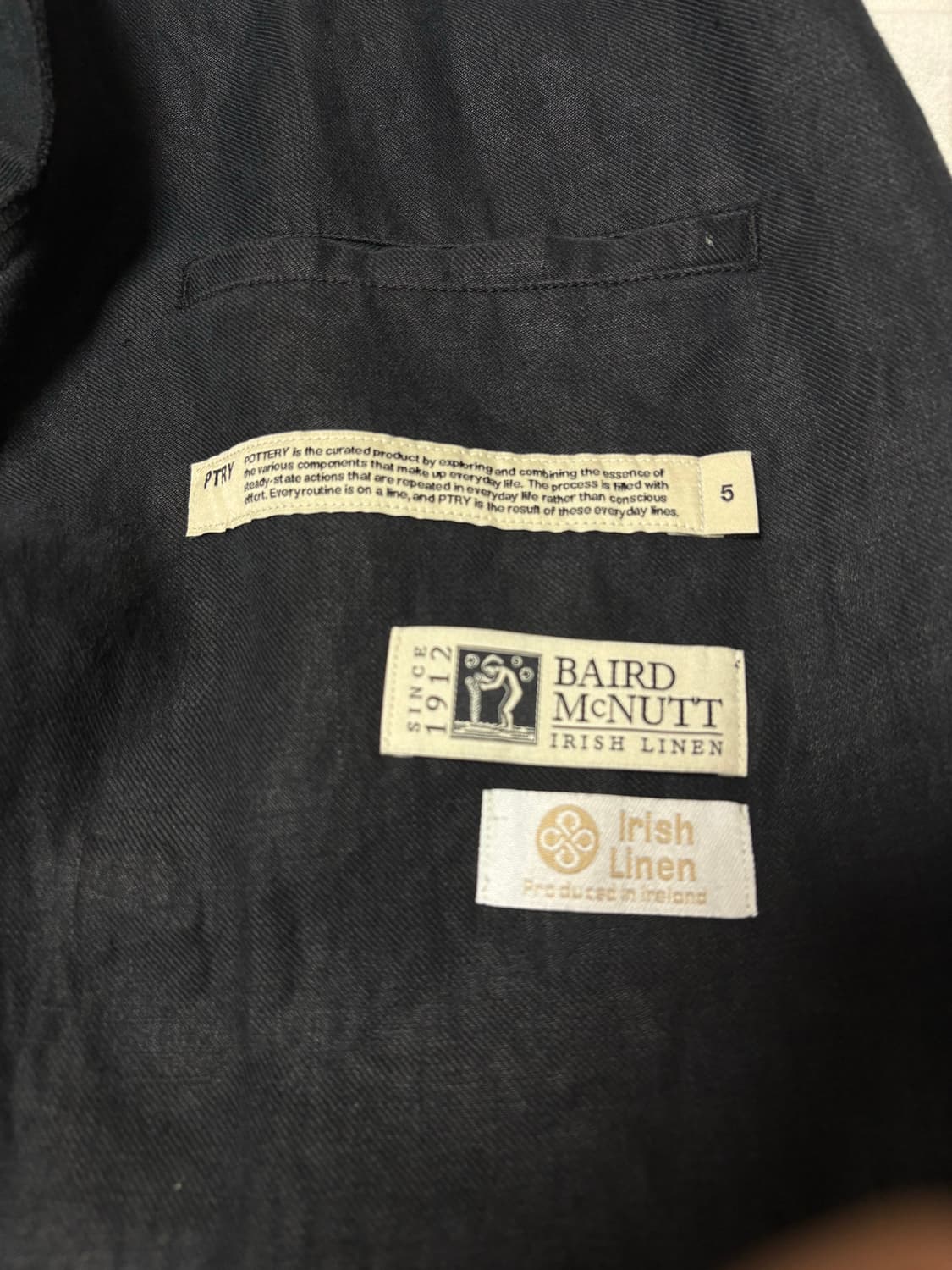 포터리 아이리쉬 린넨 컴포트 블레이저 5사이즈 상품이미지3