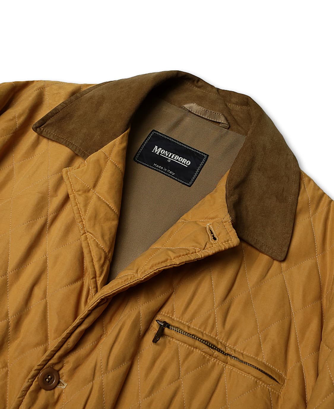 몬테도로 [Montedoro] 머스타드 이태리 클래식 퀼팅 자켓 상품이미지2
