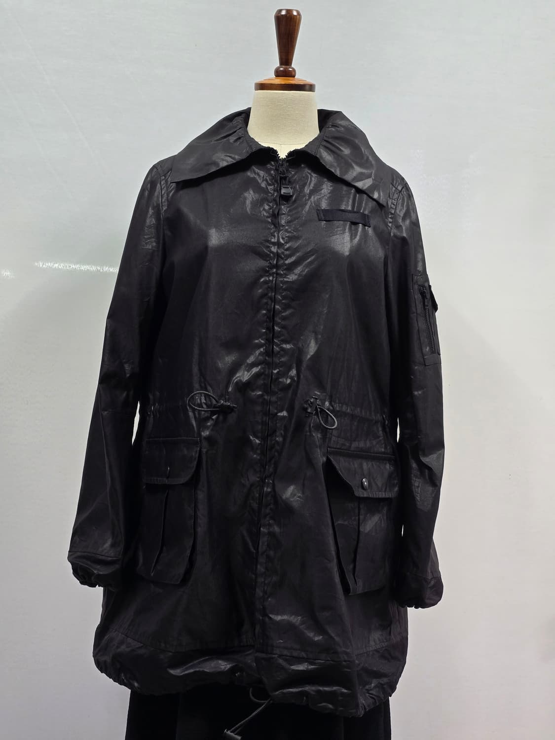 HOMMA 블랙 후드 야상 점퍼 3 상품이미지2