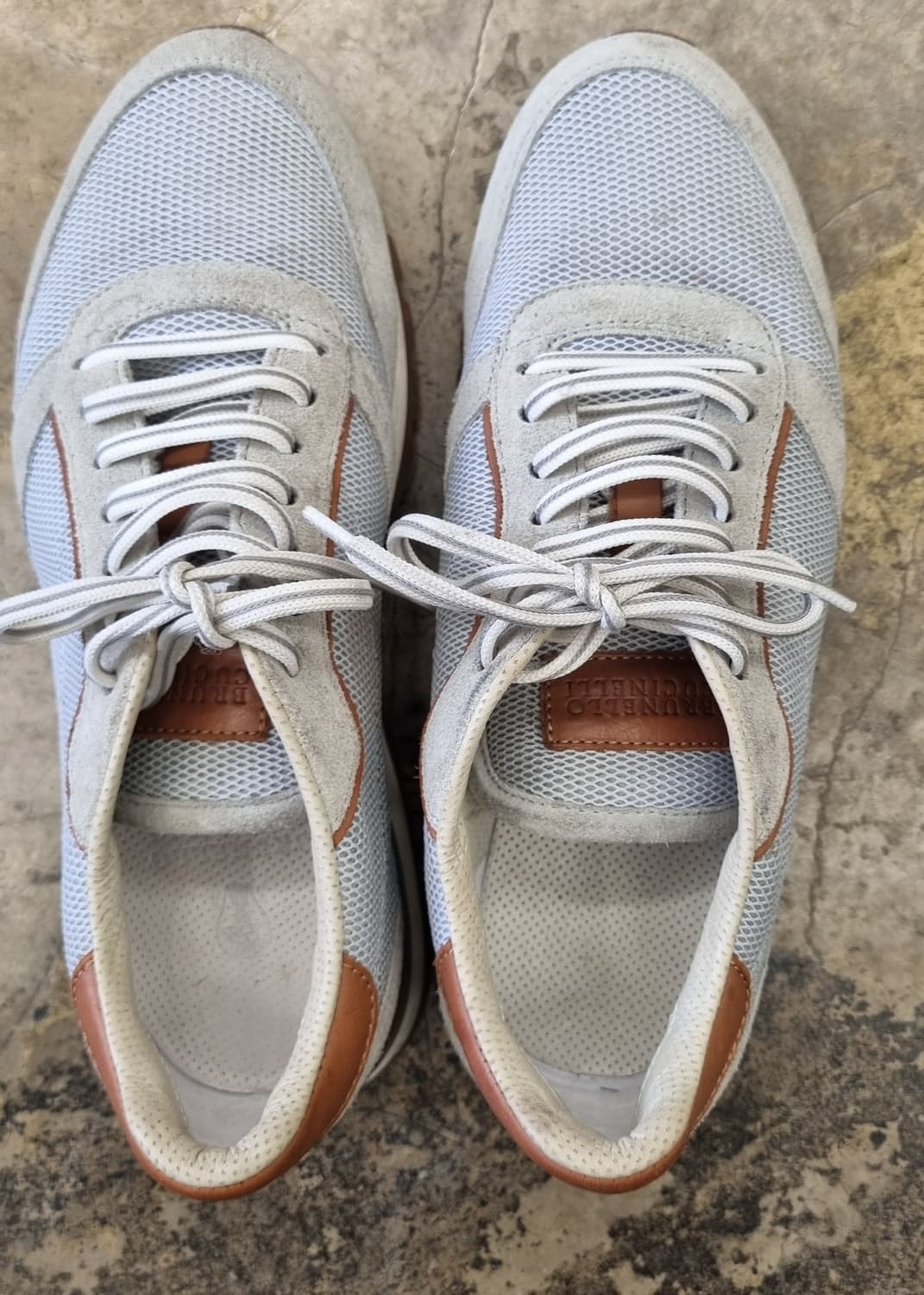 브루넬로 쿠치넬리 마테오(Matteo) 스웨이드 메쉬 스니커즈 상품이미지3