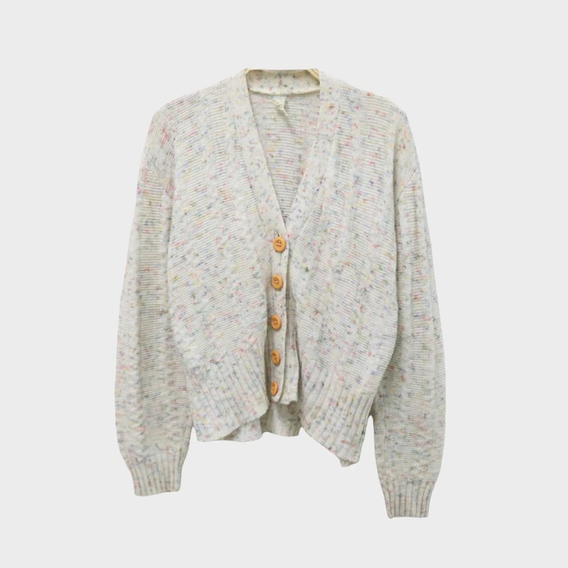 90'S  울 니트 브이넥 가디건 62397 상품이미지1