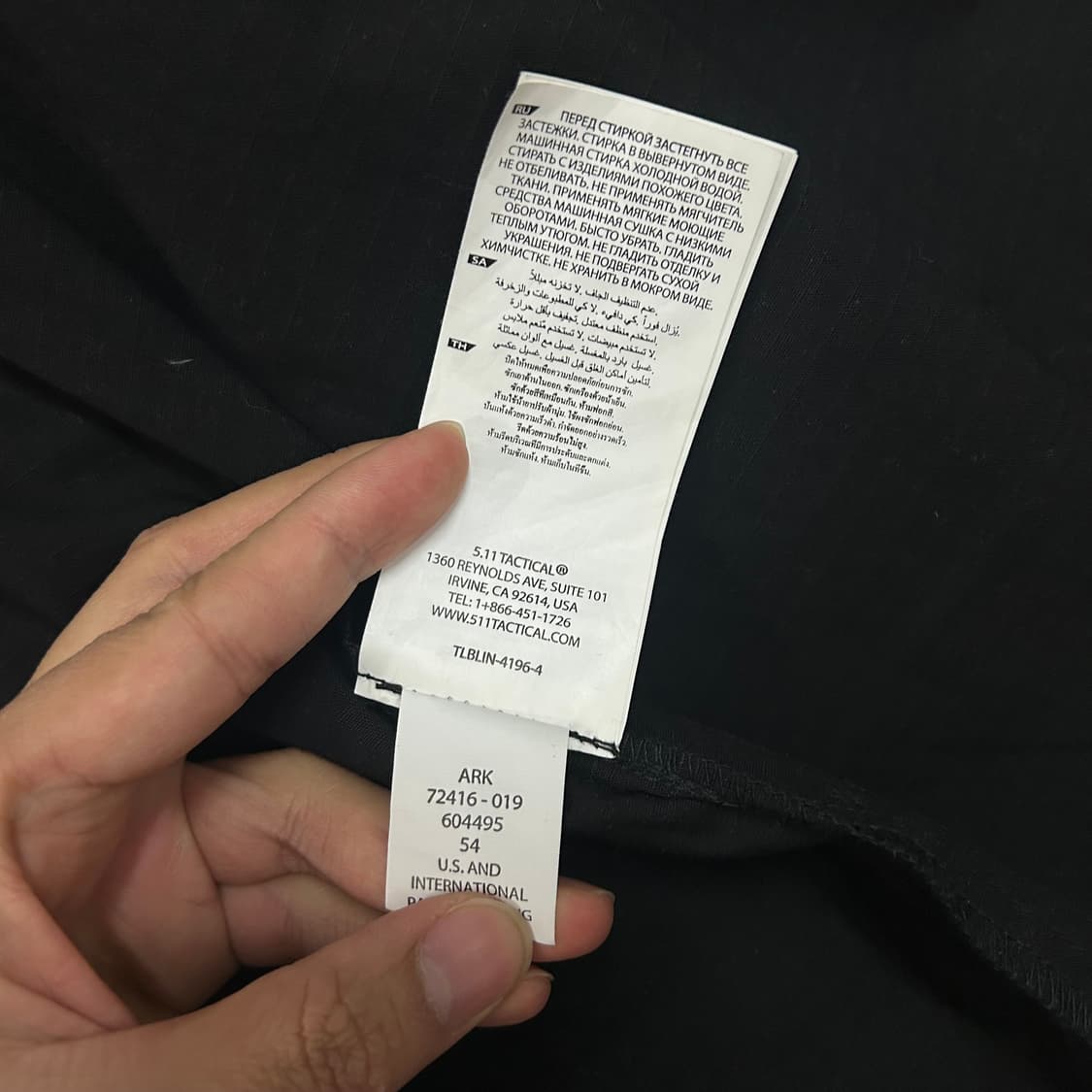 (M) 5.11 택티컬 블랙 워크셔츠 자켓  상품이미지9