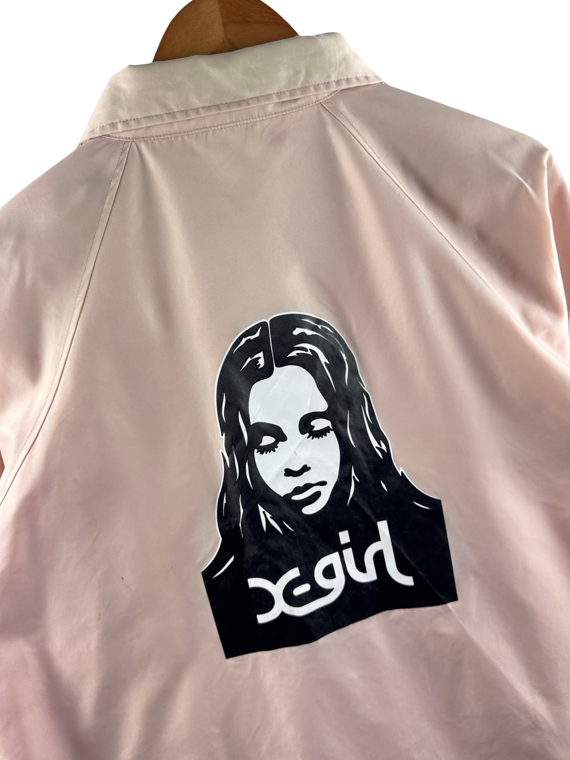 JPN X-girl 프린팅 핑크 코치자켓2863 상품이미지5