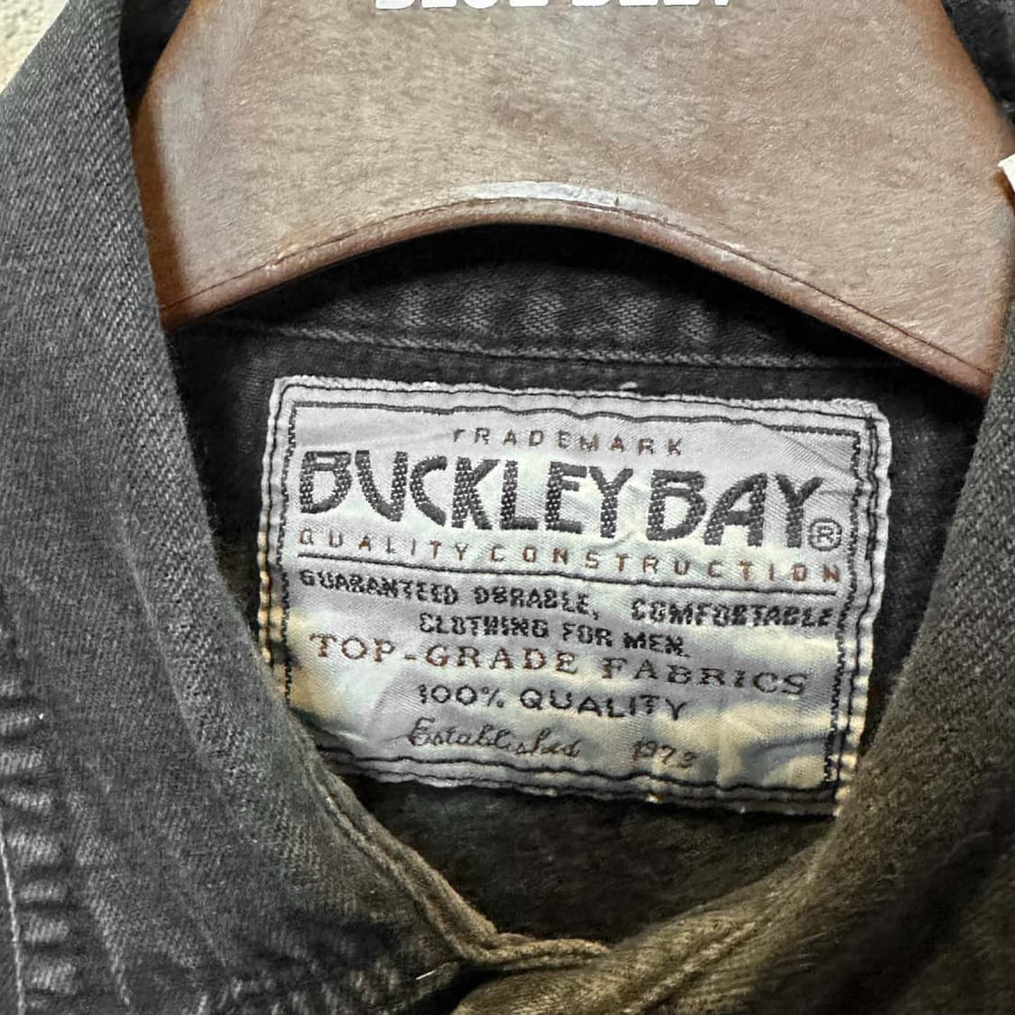 USA VINTAGE 데님 셔츠 투포켓 컬러 스티치 디테일 흑청 상품이미지6