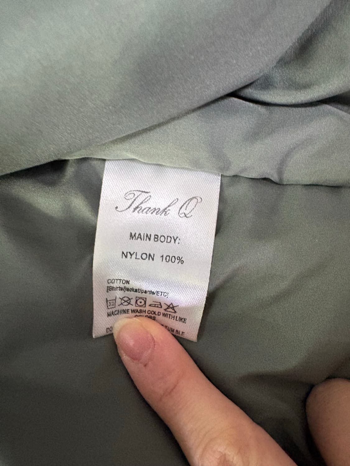 고프코어 무드 차콜 패딩 점퍼  상품이미지5