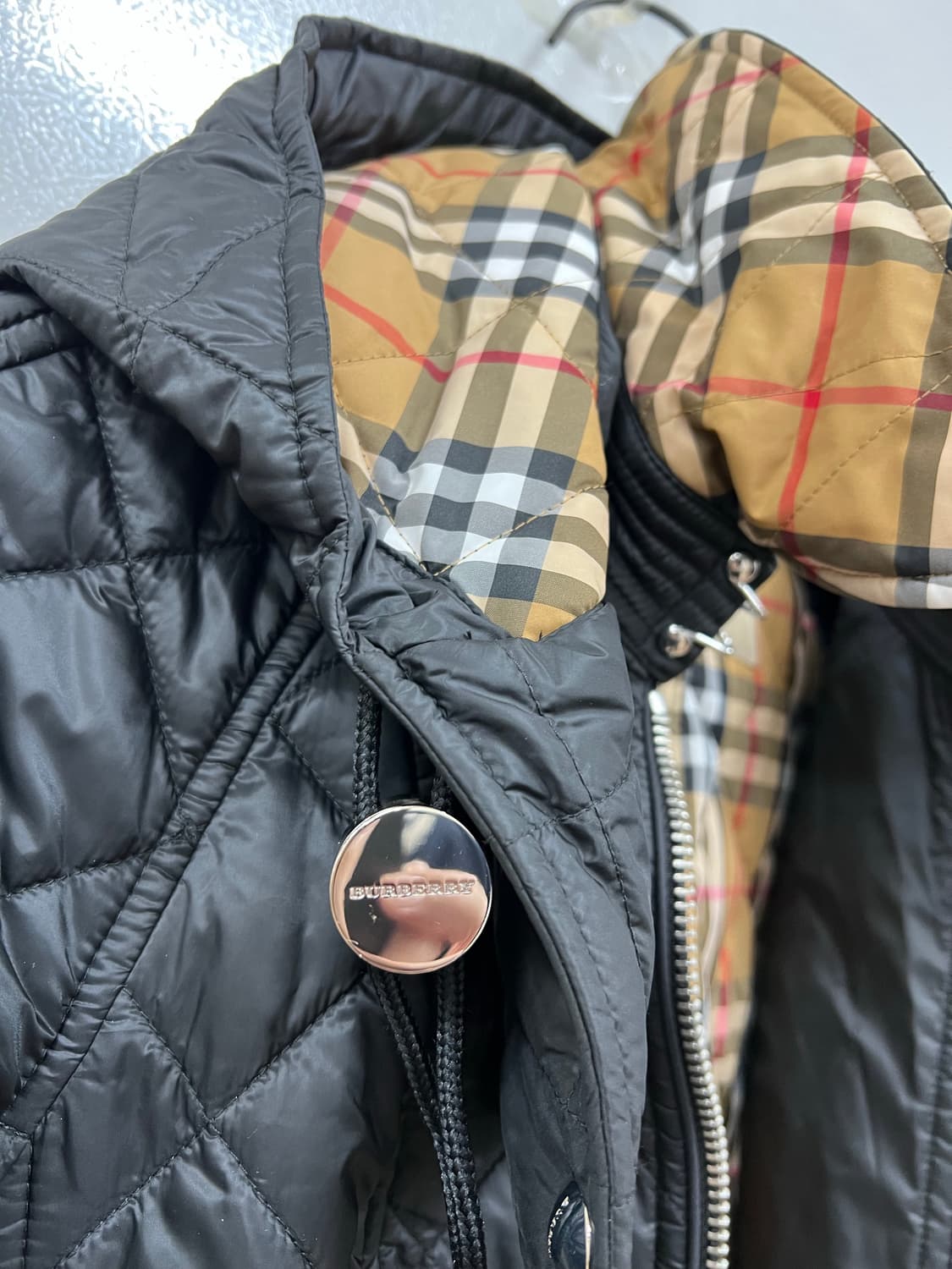 버버리 블랙 퀼팅 자켓 s 상품이미지2