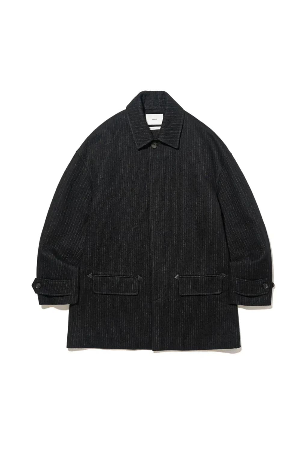 아워셀브스 midloom short mac coat pin stripe 상품이미지1