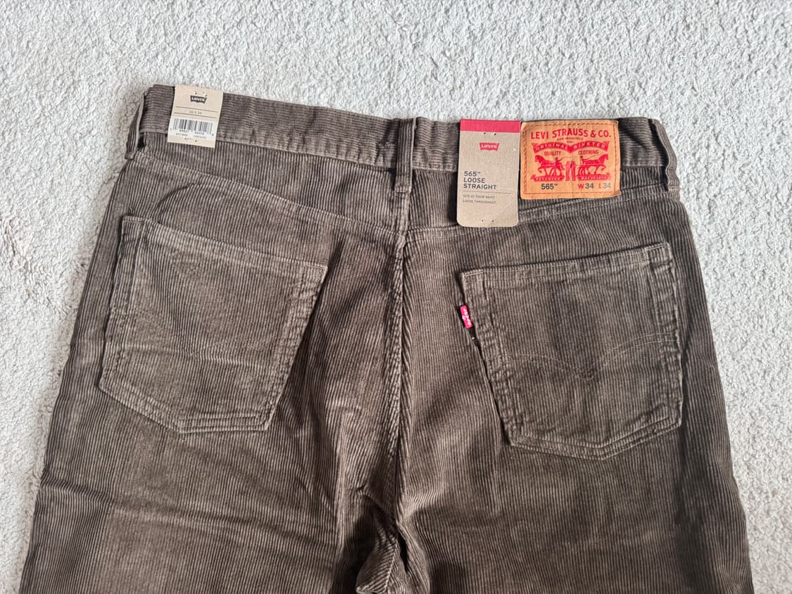 565 코듀로이 팬츠 34/34 브라운 상품이미지3