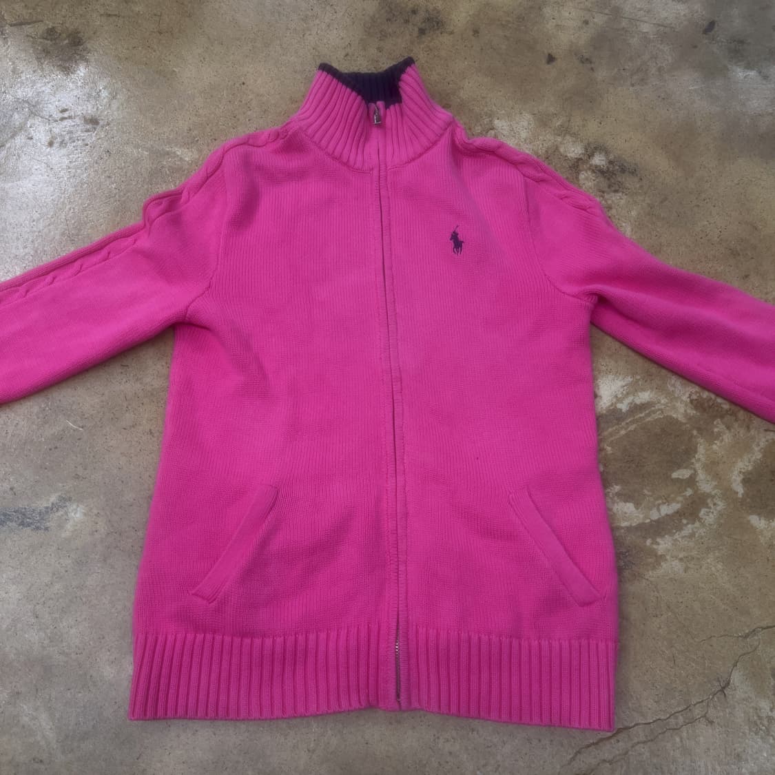 폴로 랄프로렌 핫핑크 니트 집업  상품이미지3