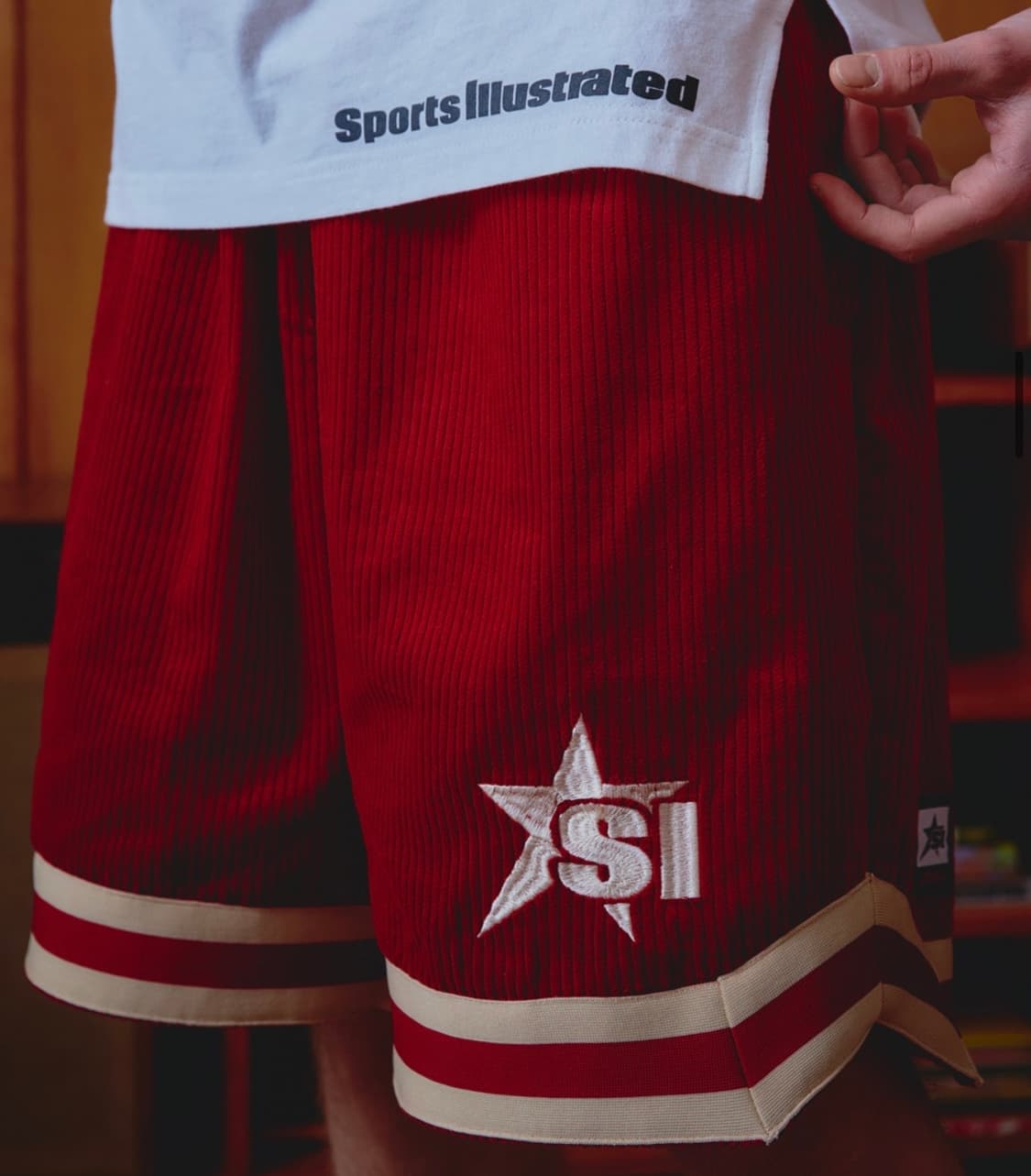 [SPORTS ILLUSTRATED] 코듀로이 바스켓볼 하프팬츠 상품이미지3