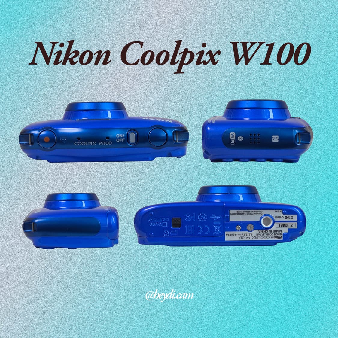미품급) (찰스엔터) 니콘 쿨픽스 Nikon COOLPIX W100 블루 상품이미지3