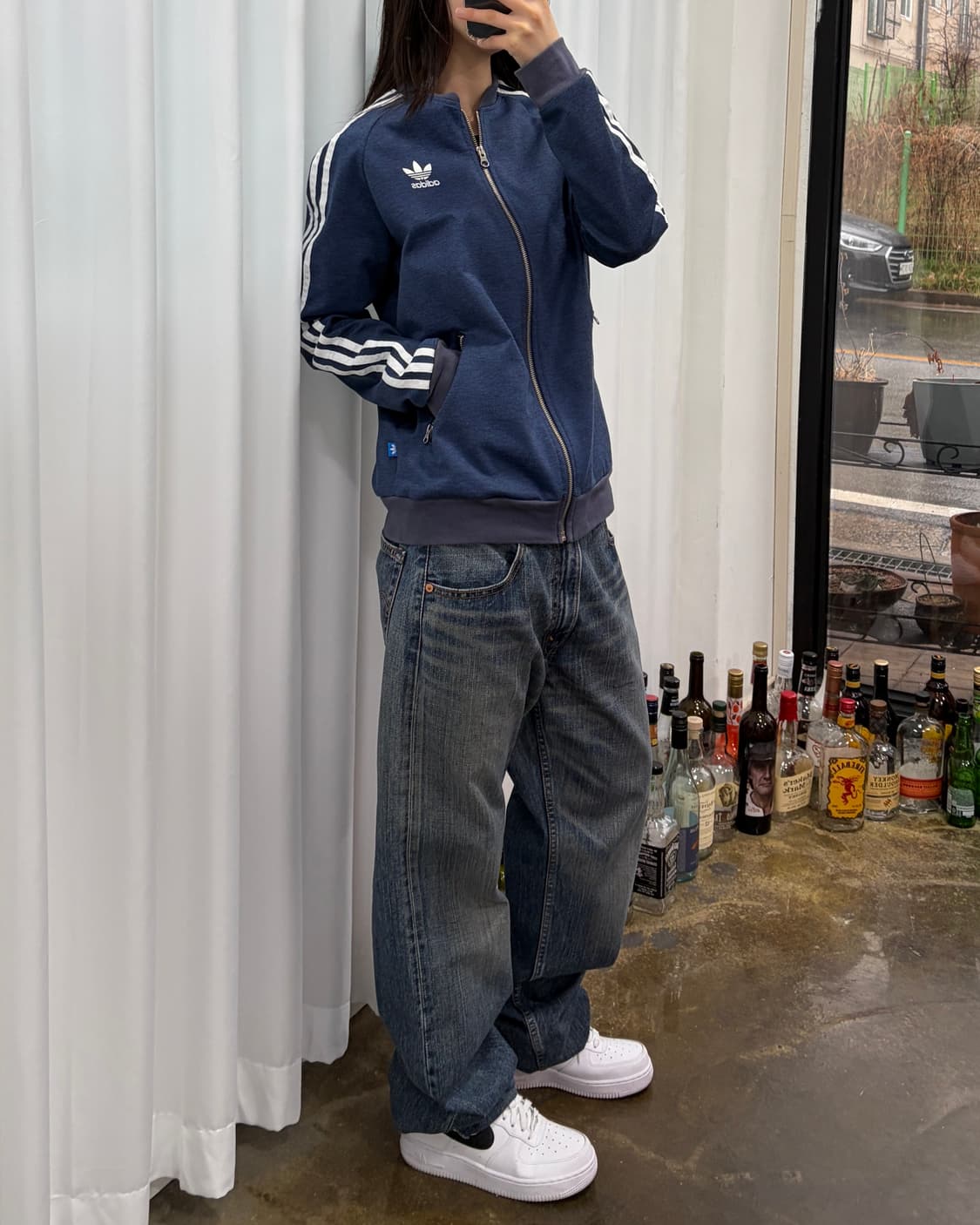 [L]아디다스 트레포일 SST 네이비 트랙탑 져지 상품이미지2