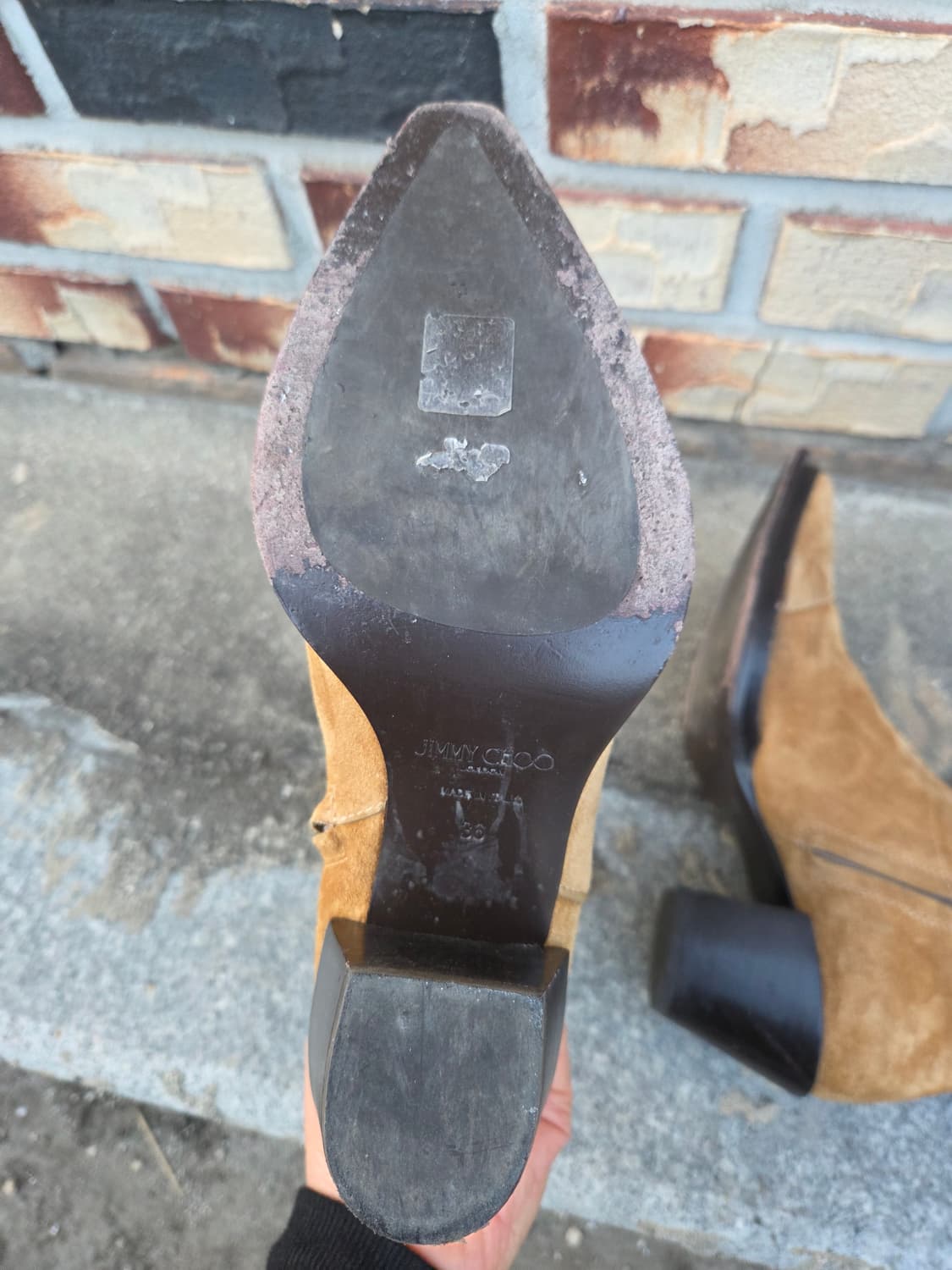 지미추 스웨이드 웨스턴 앵클 부츠 상품이미지6