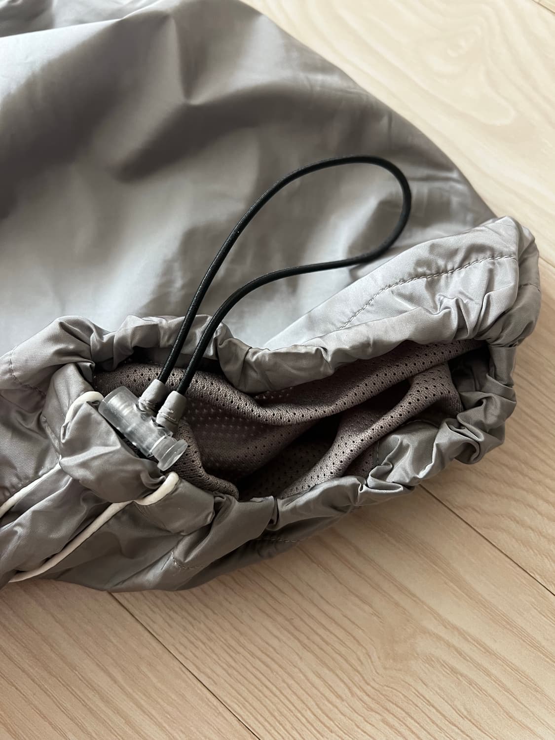 [L] 제네럴아이디어 나일론 와이드 팬츠 상품이미지5