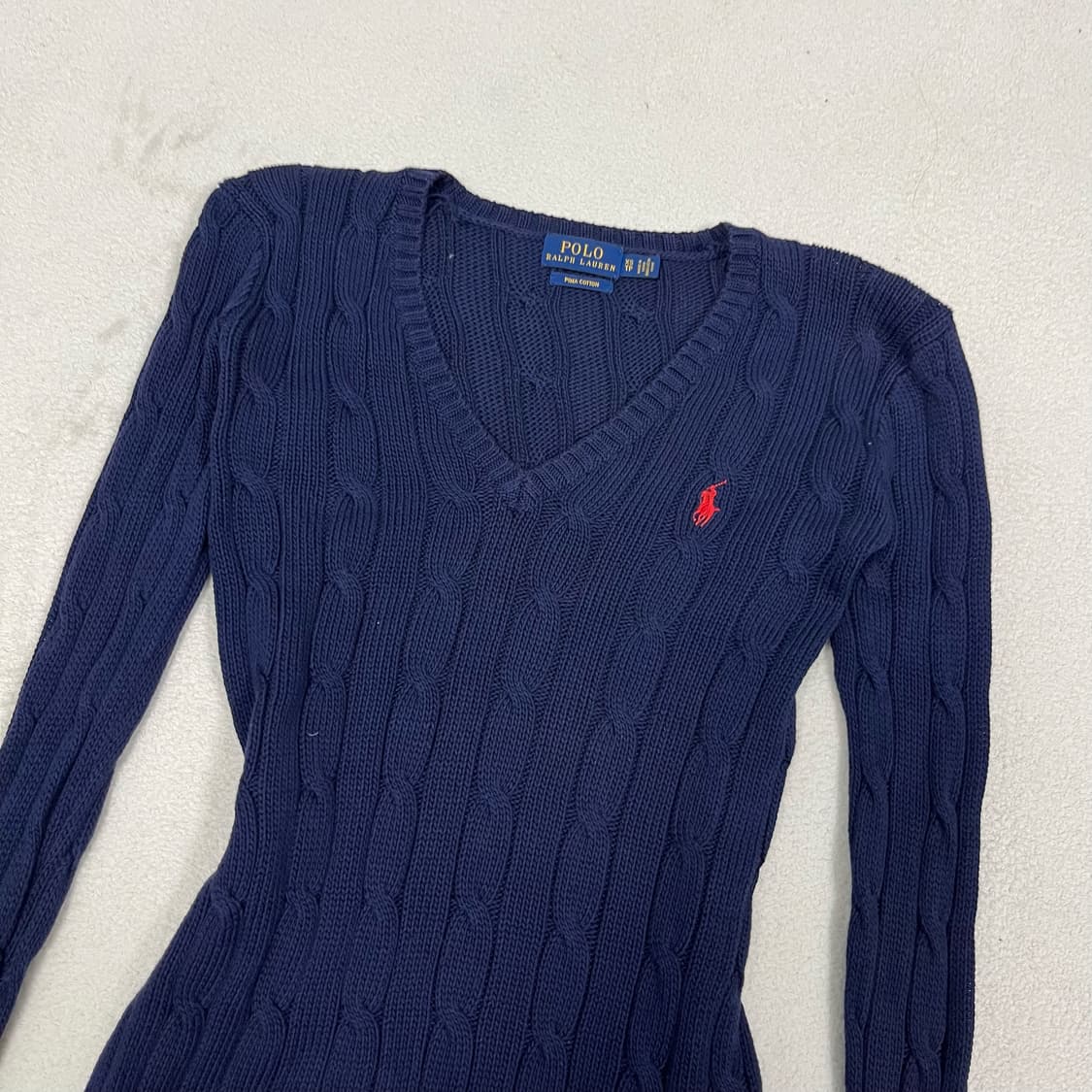 Polo Navy Cable Knit 상품이미지5
