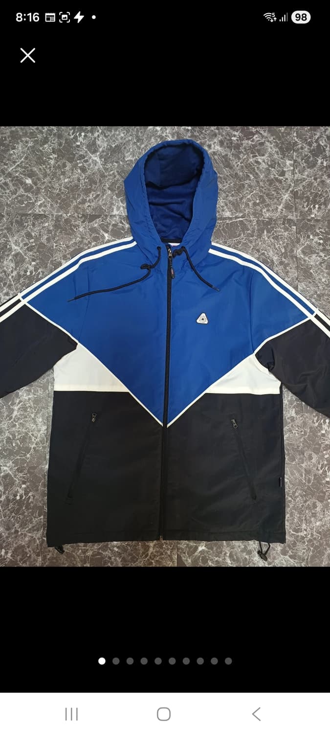 플루크(FLUKE) 배색 후드 바람막이 자켓 L  상품이미지1