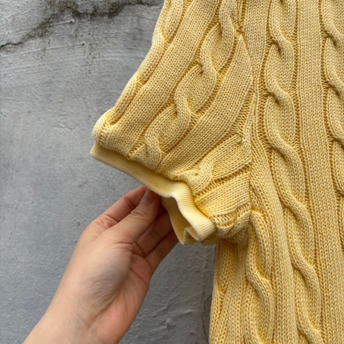 Polo 폴로 케이블 꽈배기 반팔 니트 상품이미지5