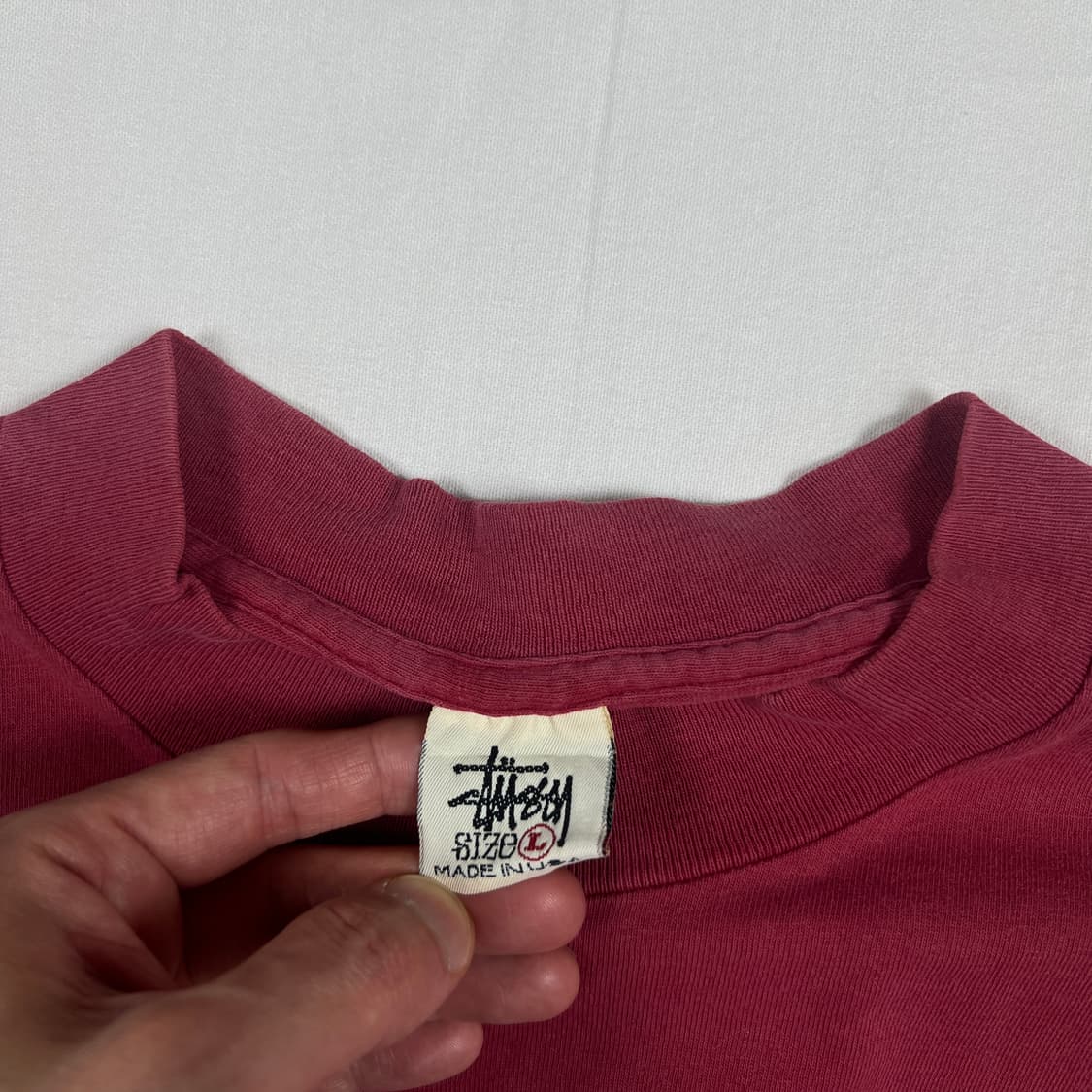 90‘s 스투시 stussy 스펠아웃 로고 반팔티 상품이미지7