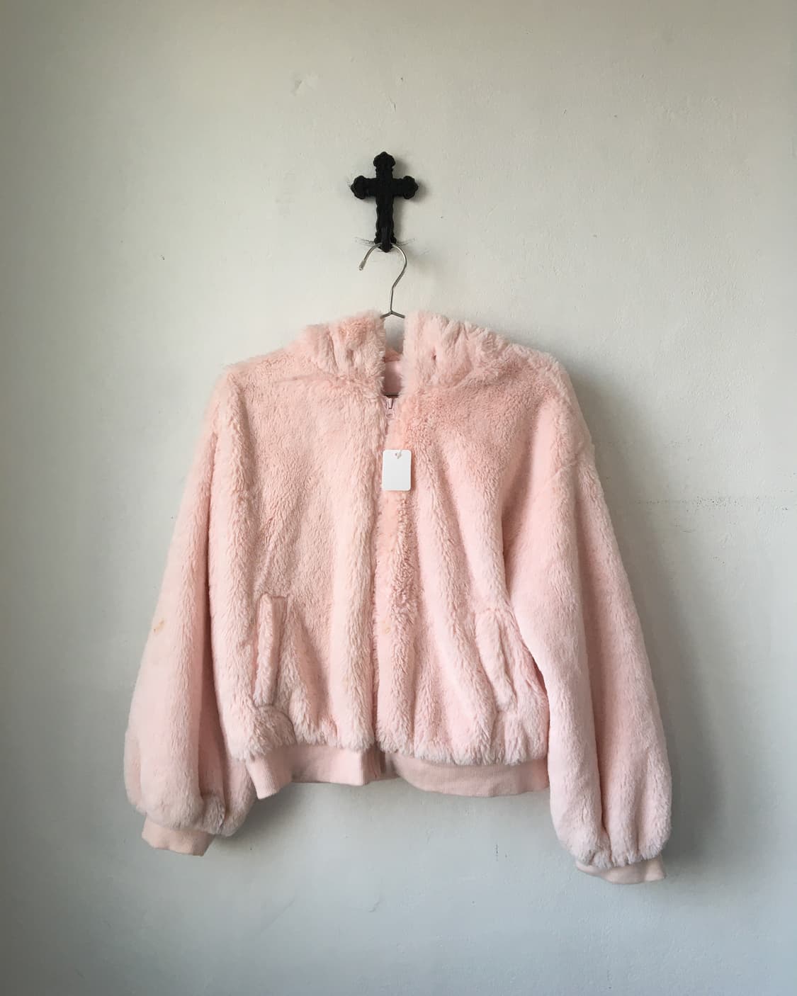 Rabbit ear hood fake fur zip up 상품이미지2