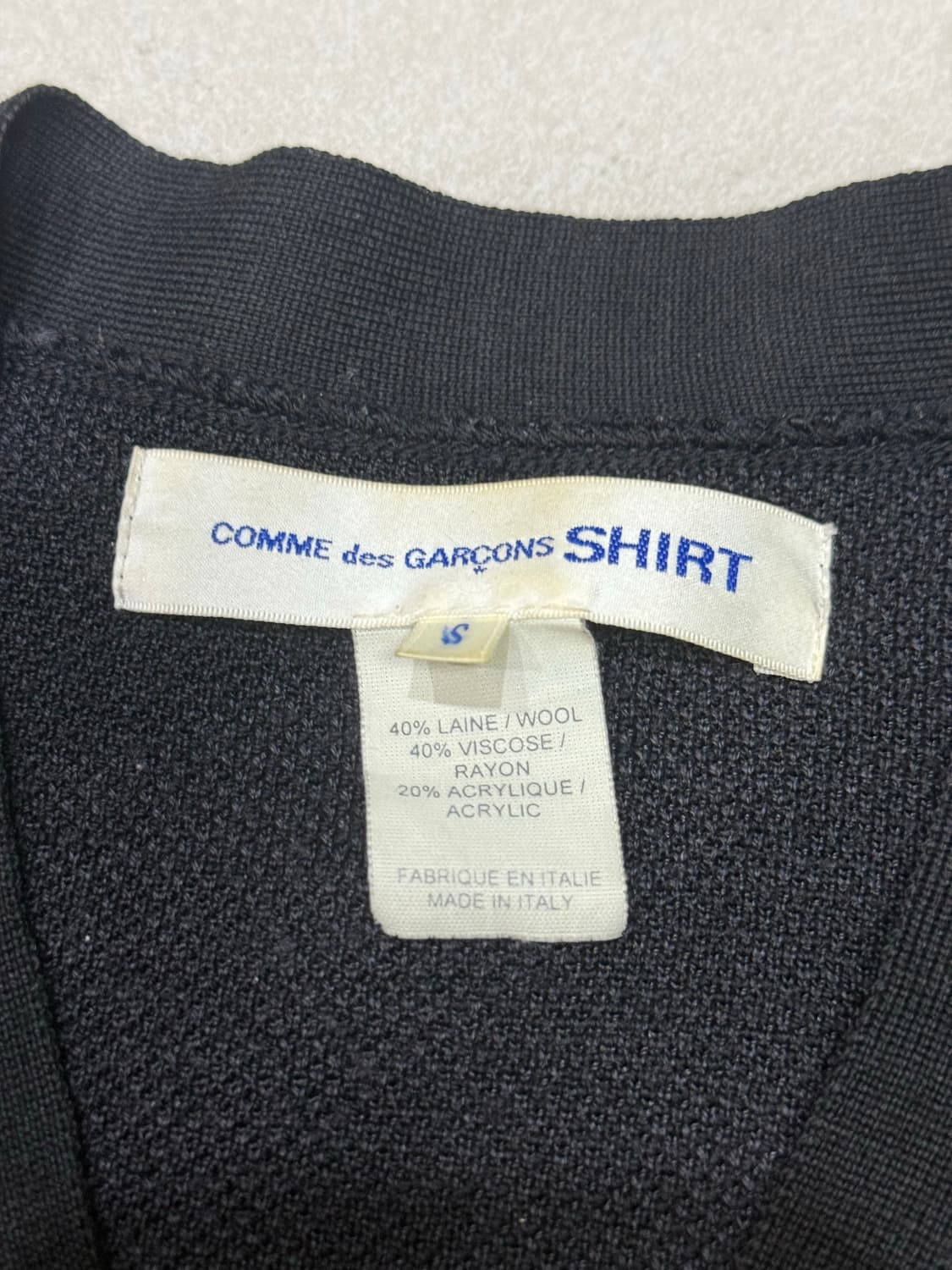 꼼데가르송 아카이브 카모 패턴 울 가디건 자켓 상품이미지2